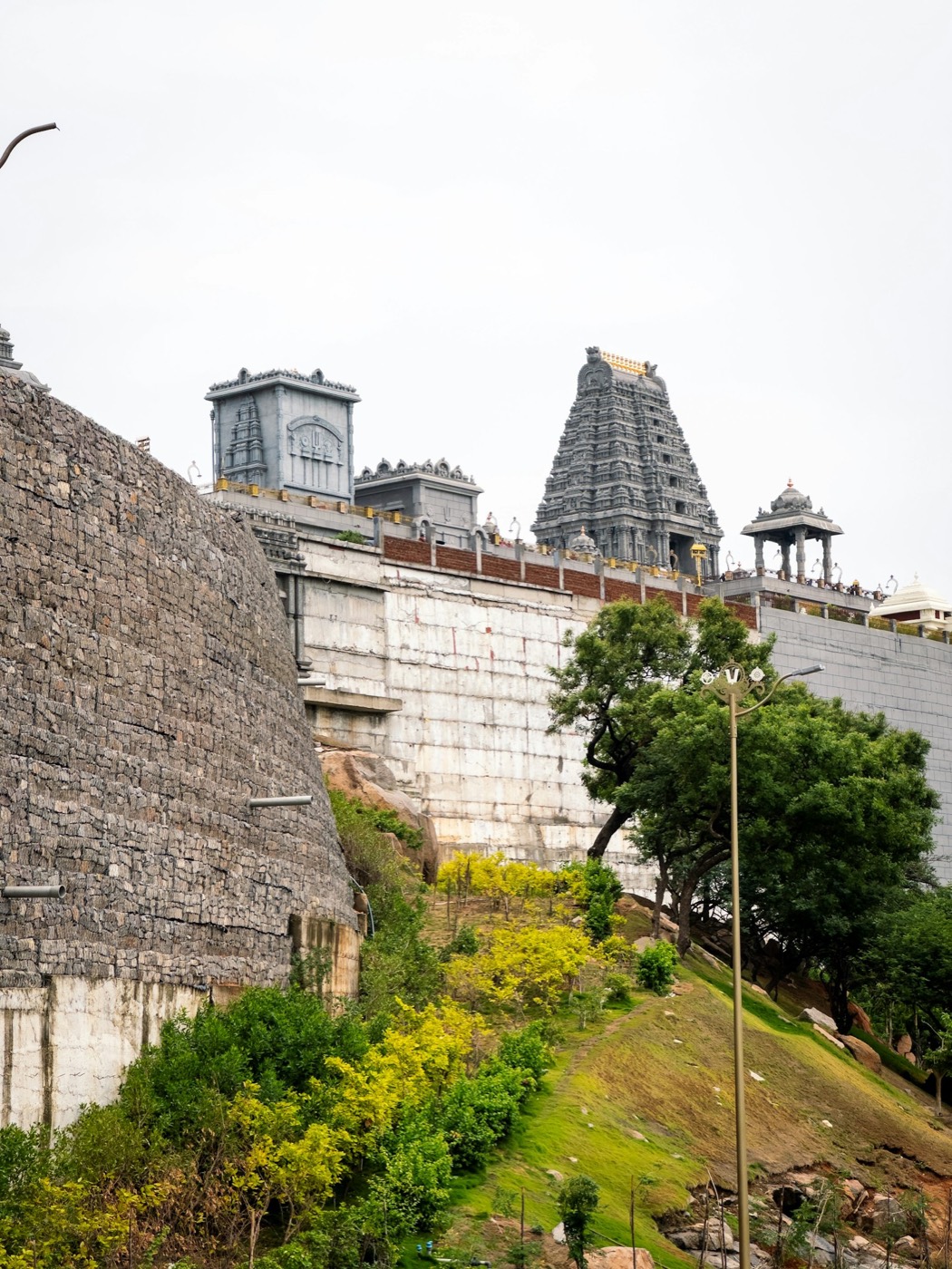 Temple architecture on a hill representing spiritual heritage